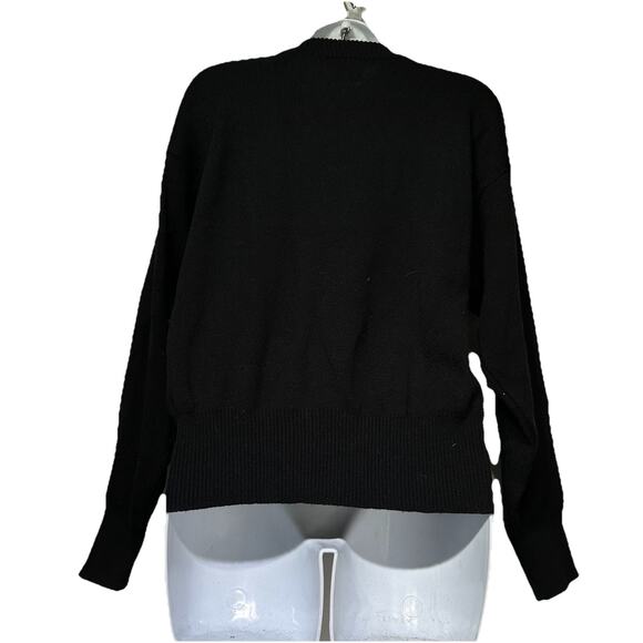 meister floral embroidered buckle wool sweater Size M - Picture 3 of 4